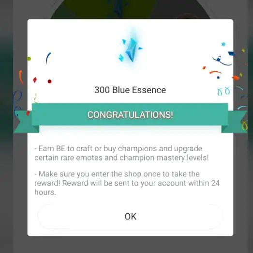 Win Blue Essence